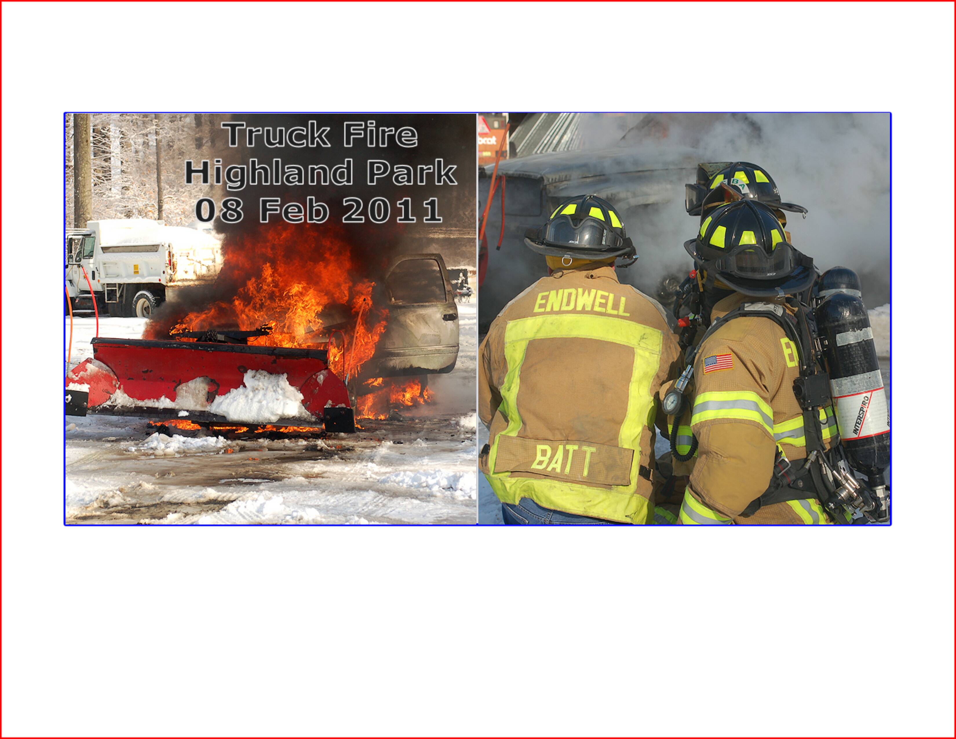 02-08-11  Response - Truck Fire - Highland Park